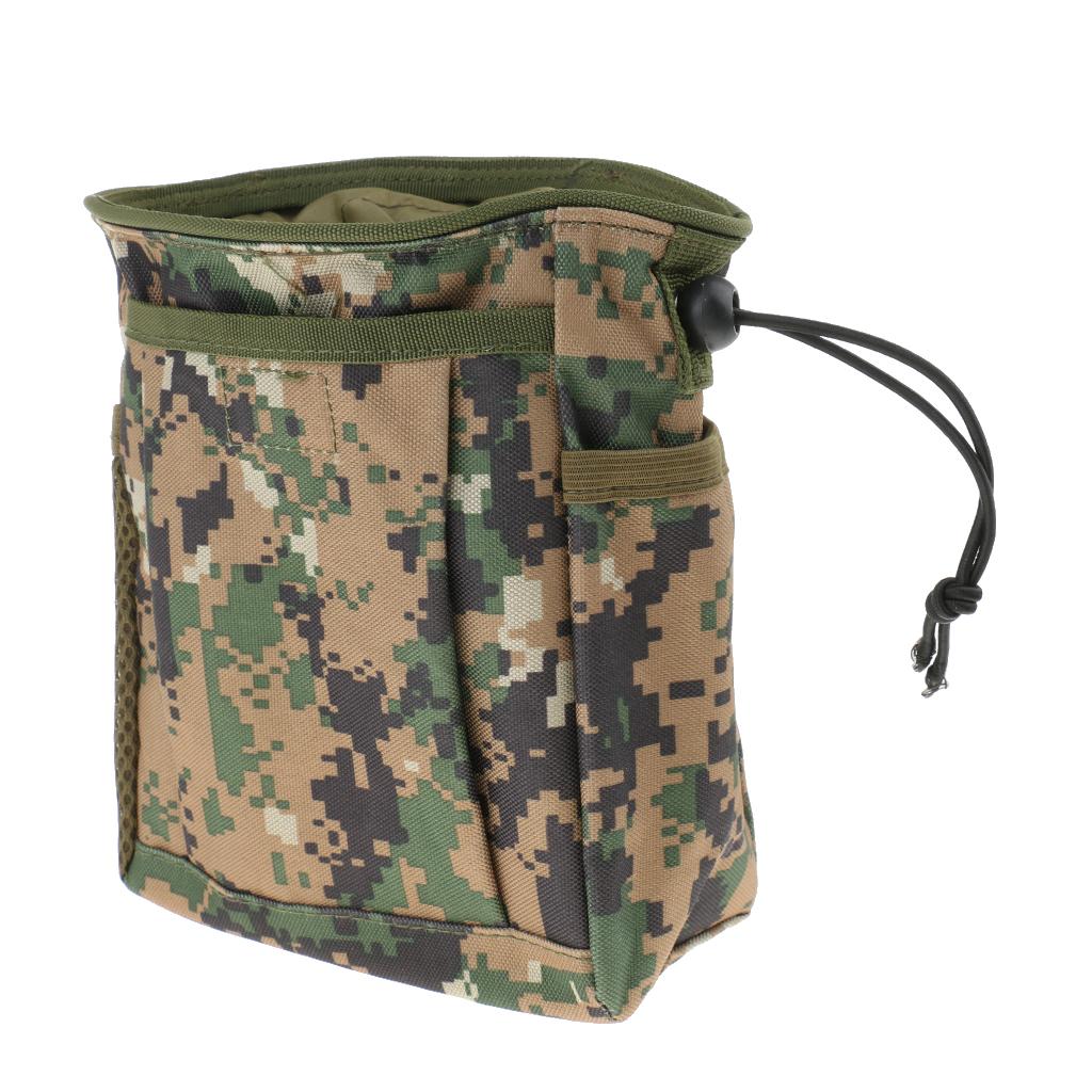 MOLLE Pouch Drawstring Dump Drop Bag Utility Outdoor Hunting Magazine Pouch