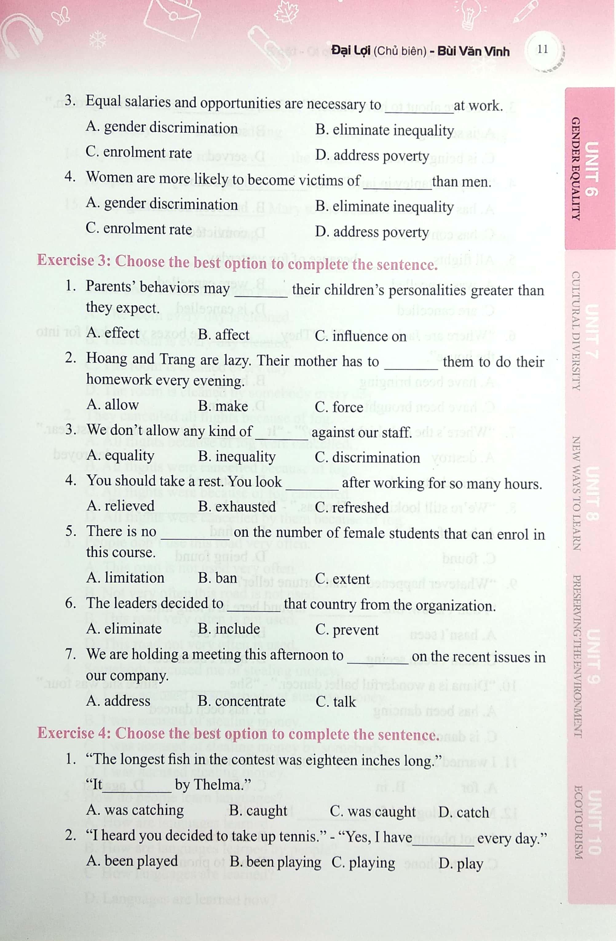 Sách Bài Tập Trắc Nghiệm Tiếng Anh Lớp 10 - Tập 2 (Có Đáp Án)