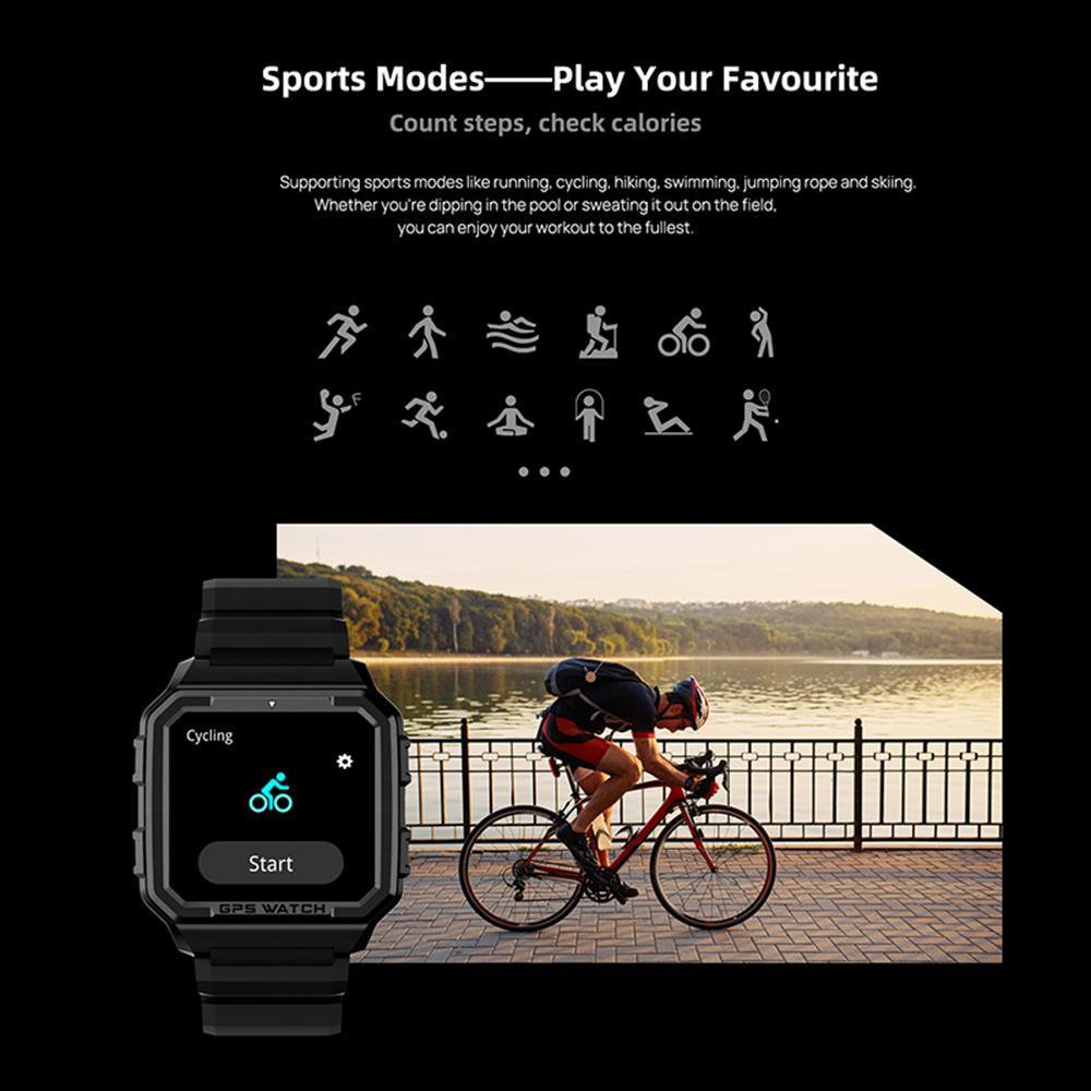 NORTH EDGE Smart Sport Watch GPS Health Fitness Tracker Blood Oxygen Heart Rate Sleep Stress Monitor