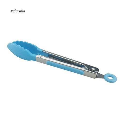 Sử dụng Kẹp gắp thức ăn bằng silicon có tay cầm bằng thép không gỉ