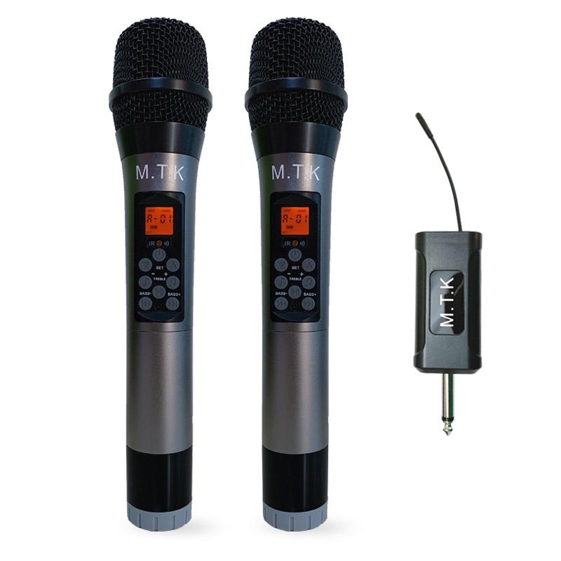 Bộ 2 Micro Không Dây Cao Cấp 1A Điều Chỉnh Echo Bass Treble - Dễ Dàng Mua Mic Không Dây Tốt Đa Năng