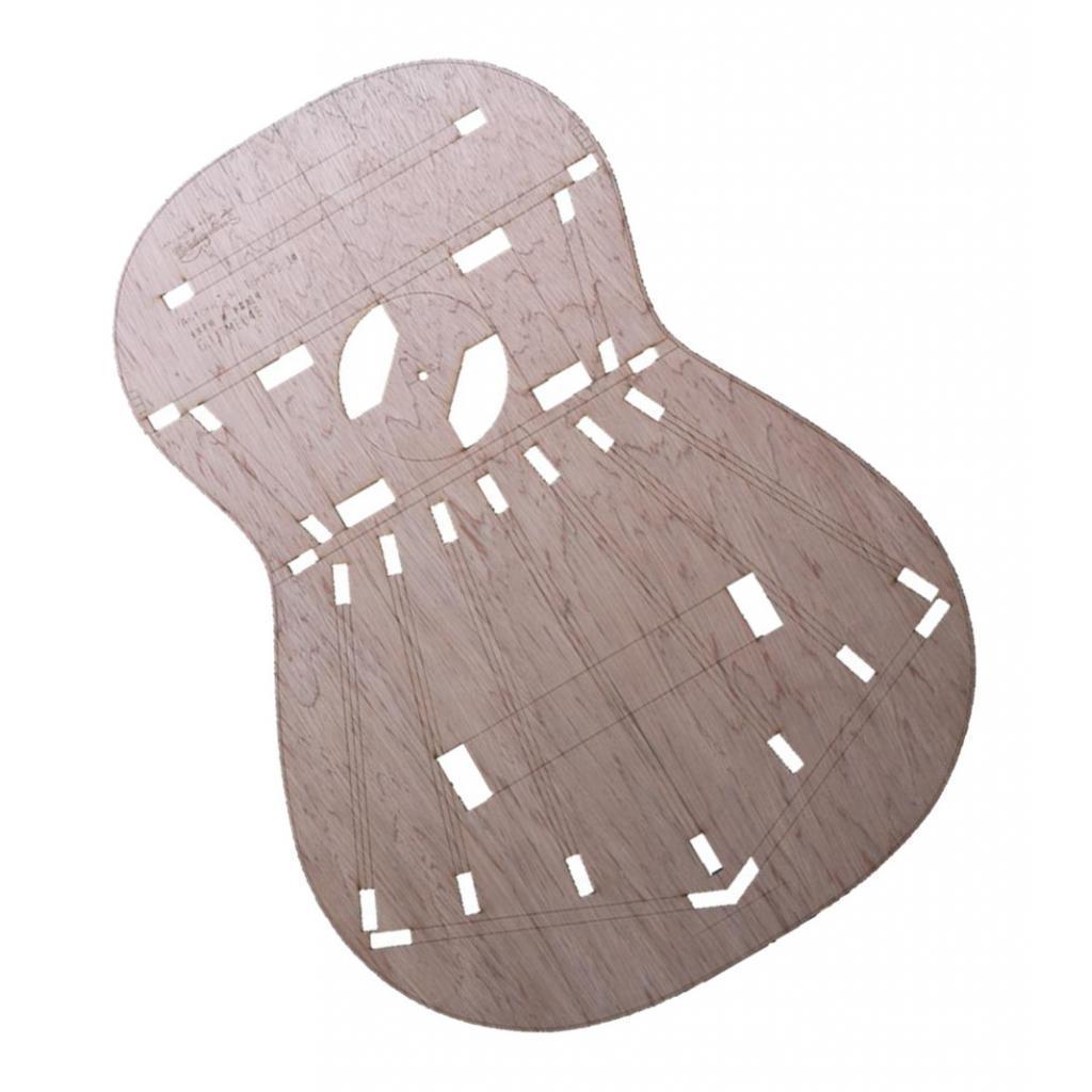 Classical Guitar Body Router Template CNC 2mm Thickness Wood for Torres 1