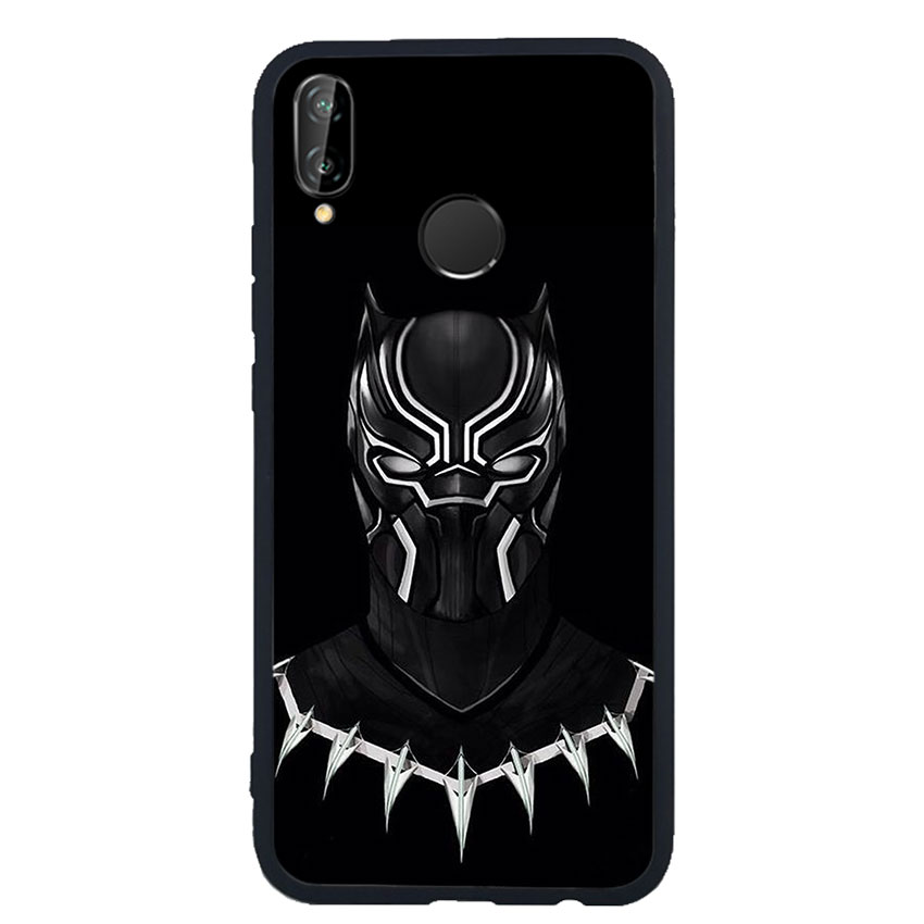 Ốp Lưng Viền TPU cho điện thoại Huawei Nova 3e - Black Panther 01