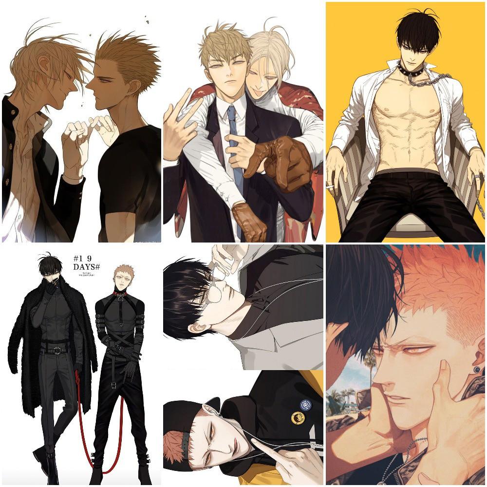 Bộ 6 Áp phích - Poster Manhua 19 Days 1 - A3, A4, A5