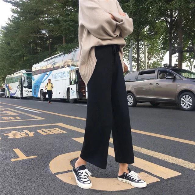 Quần culottes GÂN TĂM ỐNG RỘNG item hot được các tín đồ thời trang “săn lùng