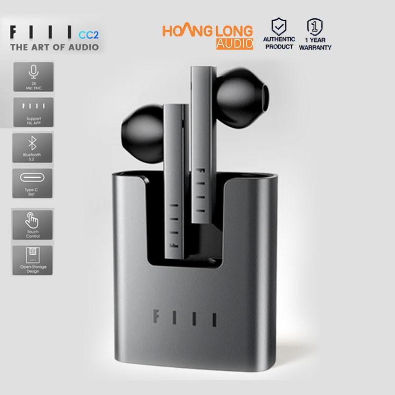 Tai nghe không dây FIIL CC2 bluetooth V5.2 kháng nước, chống ồn - Hàng nhập khẩu