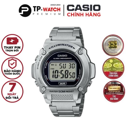 Hình ảnh Đồng Hồ Nam Dây Kim Loại CASIO W-219HD-1A | W-219HD-1AVDF