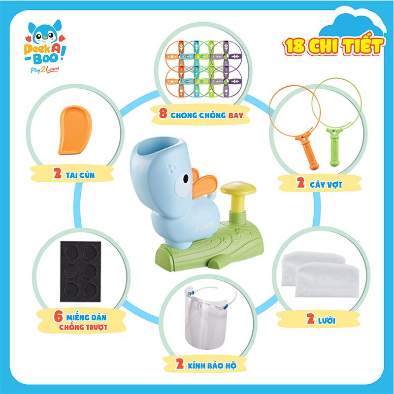 Đồ Chơi Phóng Và Bắt Chong Chóng Cún Con-Xanh PEEK A BOO PAB030B