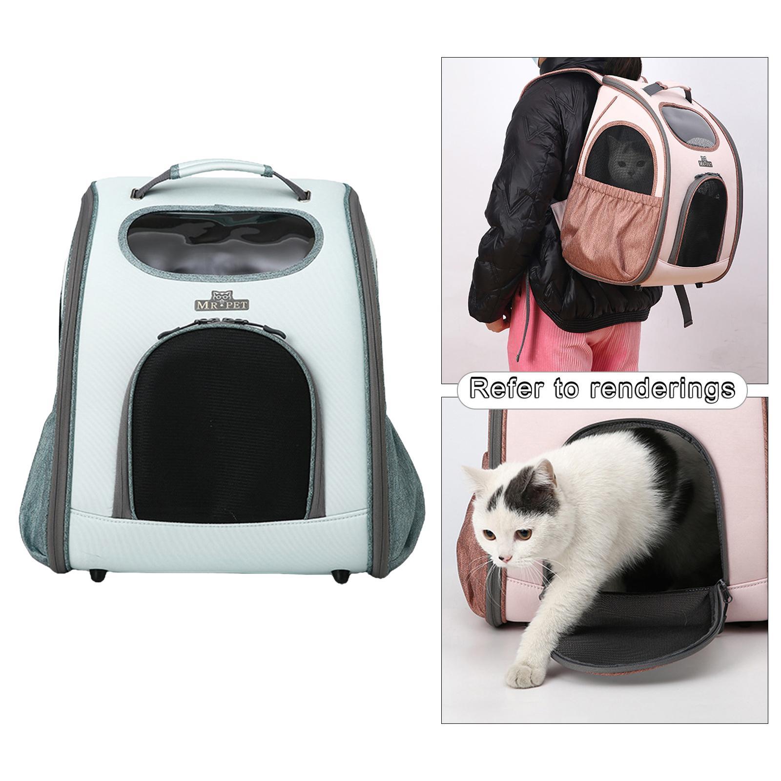 Breathable Pet Dog&Cat Carrier Backpack Shoulders Bag Zipper Cage