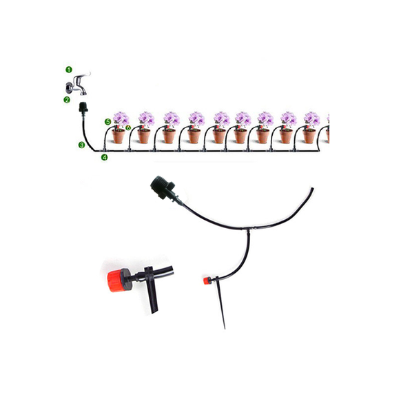 Tưới nhỏ giọt tự động - Bộ KIT 20 béc kèm van nước hẹn giờ