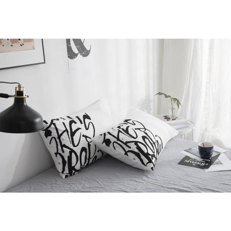 Vỏ Gối Nằm Cotton Mát Thấm Hút Mồ Hôi Tốt Kháng Khuẩn, Chống Ẩm Mốc Kích Thước 48x74