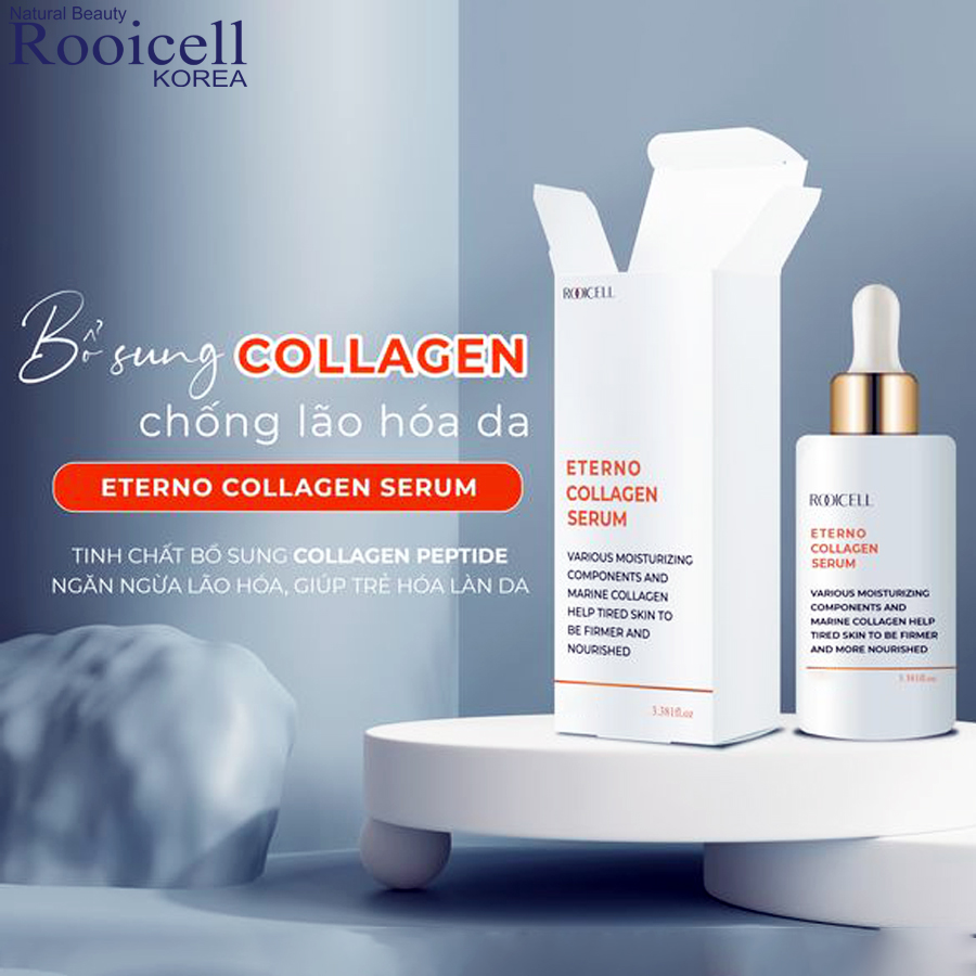 Tinh chất dưỡng da Rooicell Eterno Collagen Serum giúp dưỡng ẩm và phục hồi da - Made in Korea - 30ml