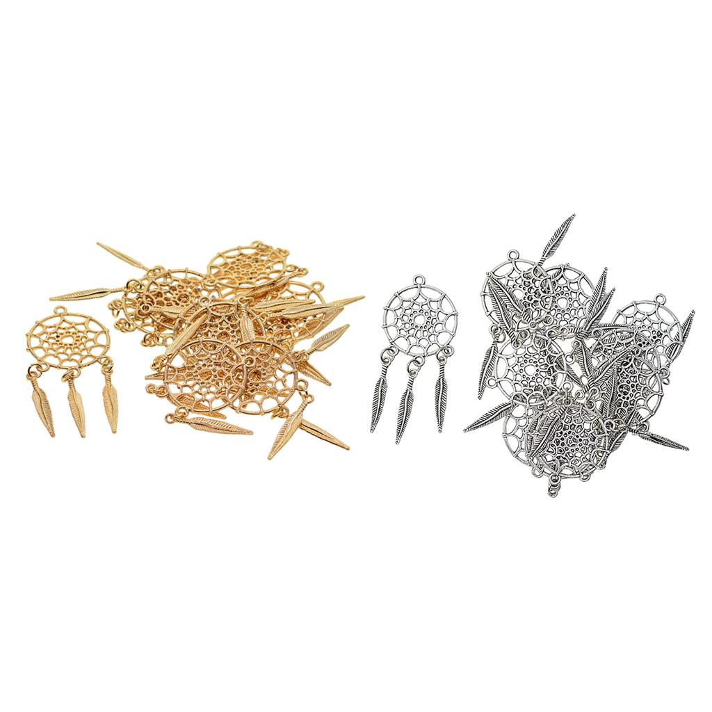 SET OF 20 DREAM CATCHER ALLOY PENDANTS JEWELRY MAKING CHARMS FINDINGS DIY CRAFTS