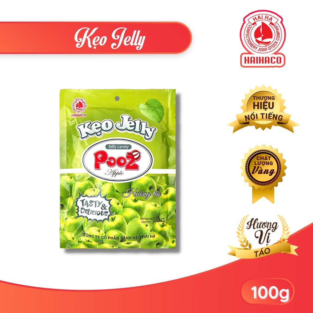 Kẹo Dẻo Jelly HẢI HÀ Hương Táo (Túi 100 Gram) - Hàng chính hãng