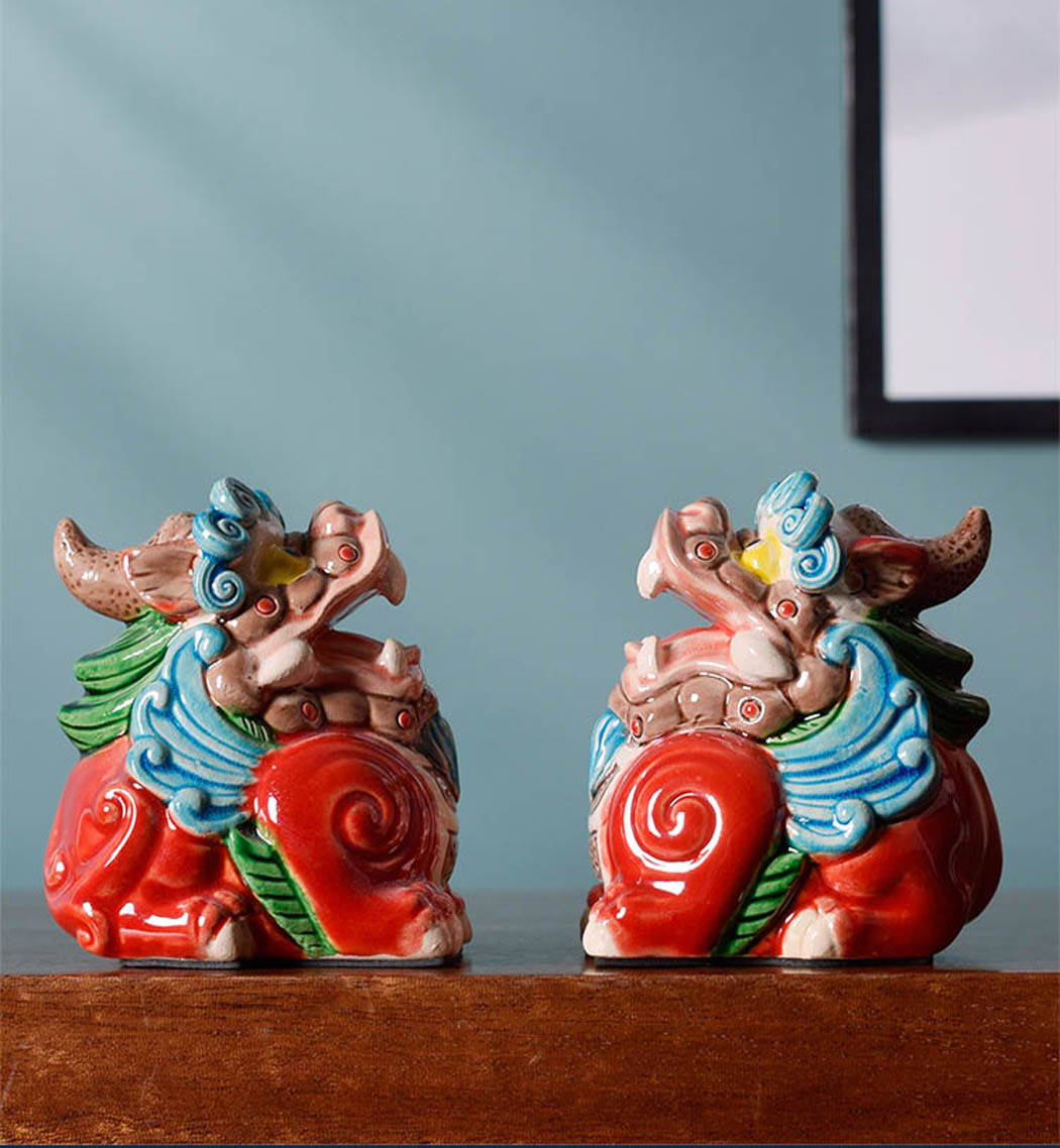 Tượng Gốm Kỳ Lân Cao Cấp