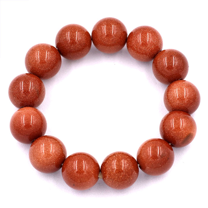 Vòng tay chuỗi hạt đá kim sa 16 ly 13 hạt