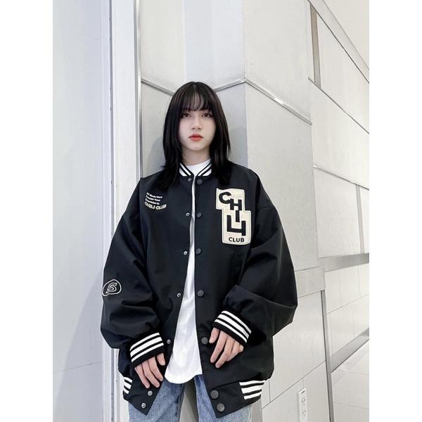 Áo khoác Bomber jacket Đen