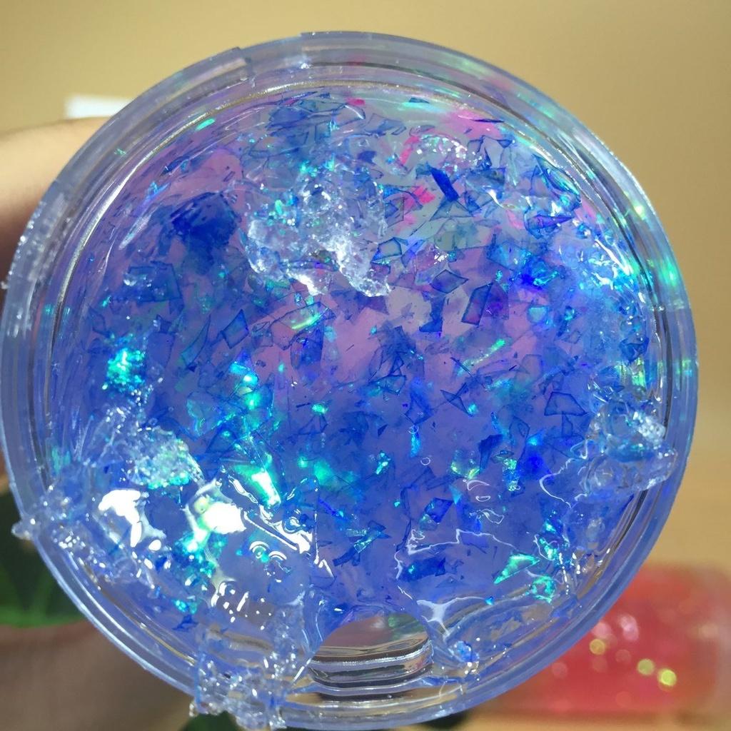 Slime KIM TUYẾN nhũ 3 màu phối cực đẹp Đồ chơi hũ slam chất nhờn ma quái squishy dẻo bóng mềm mịn