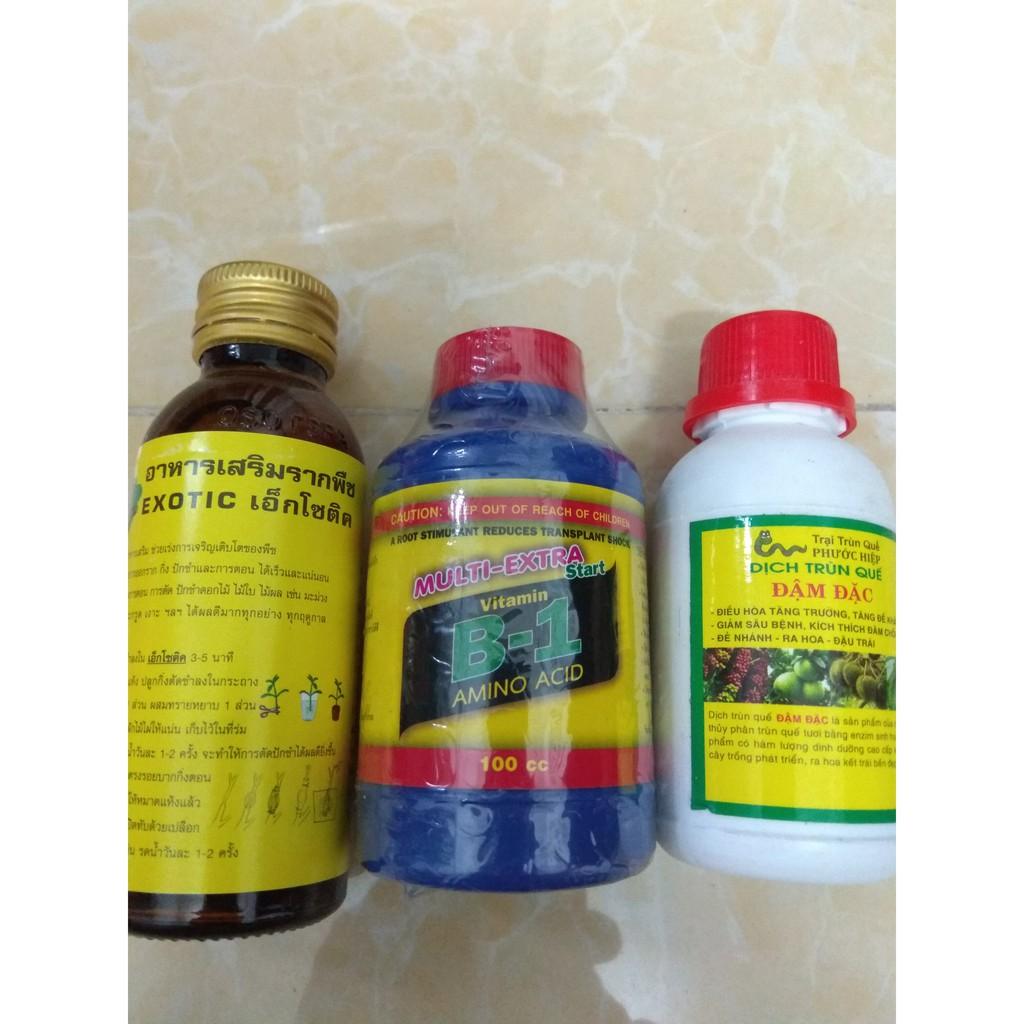 Combo kích rễ dưỡng cây Exotic - B1 thái 100ml tặng chai dịch trùn quế đậm đặc 105ml