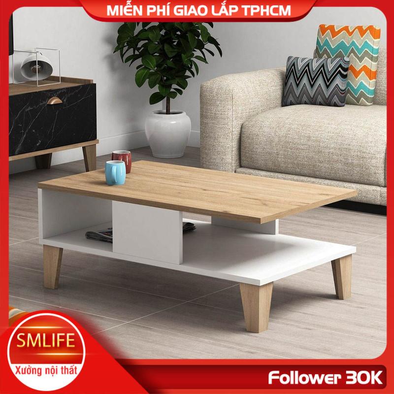 Bàn trà bằng gỗ thiết kế tiện dụng SMLIFE Civigen