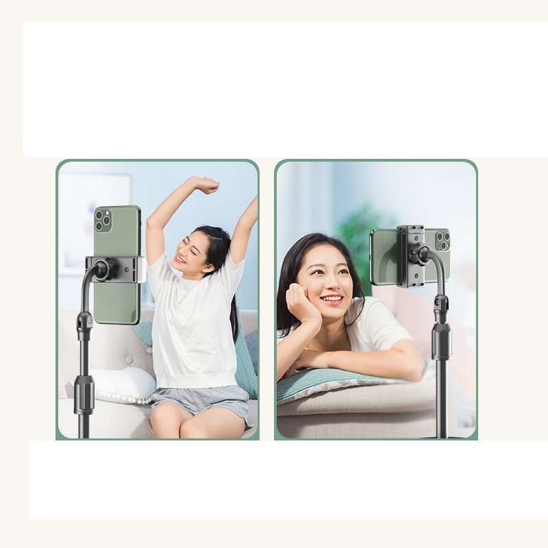 Giá đỡ điện thoại đa năng, kẹp điện thoại có chân đế tiện dụng xoay 270 độ, live stream, giải trí