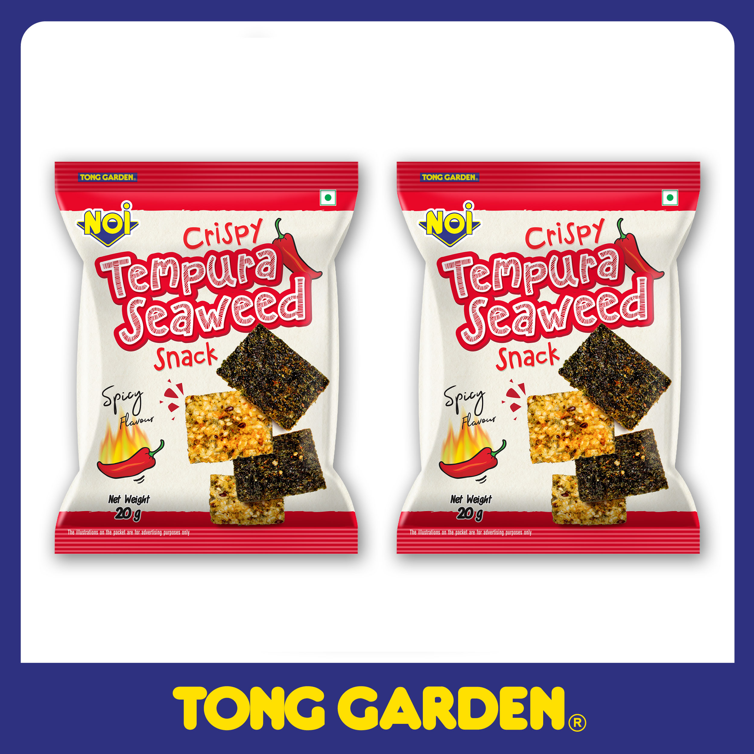SNACK RONG BIỂN VỊ CAY TONG GARDEN 20G