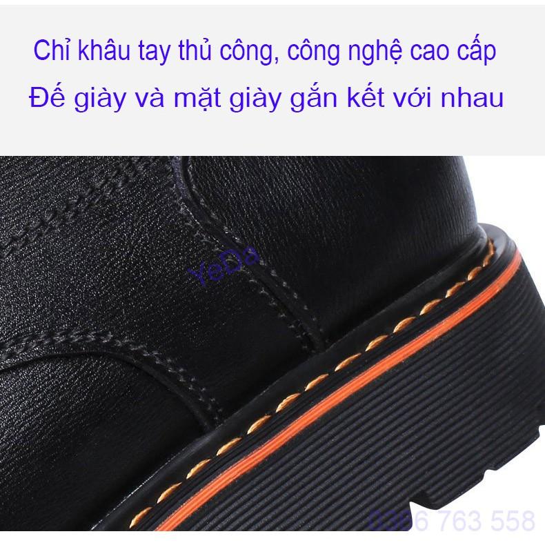 Giày Martin cao cổ da thật đẳng cấp Châu Âu, giày nam da thật phong cách trẻ trung mã 8634-5