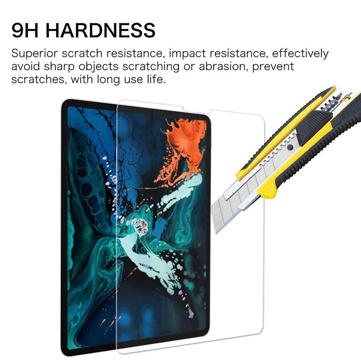 Miếng dán kính cường lực cho iPad Pro 11 inch 2018 Mercury H+ Pro (siêu mỏng 0.2mm, độ cứng 9H, vát cạnh 2.5D, độ trong HD) - Hàng chính hãng