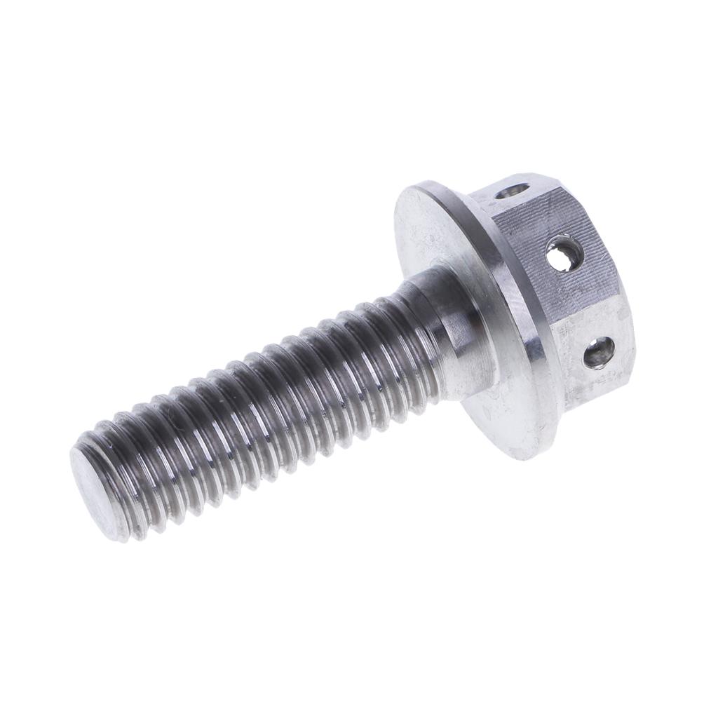 M8 Titanium Alloy Hex Head Flange Bolt Screw - 20 25 30 35 40 45mm