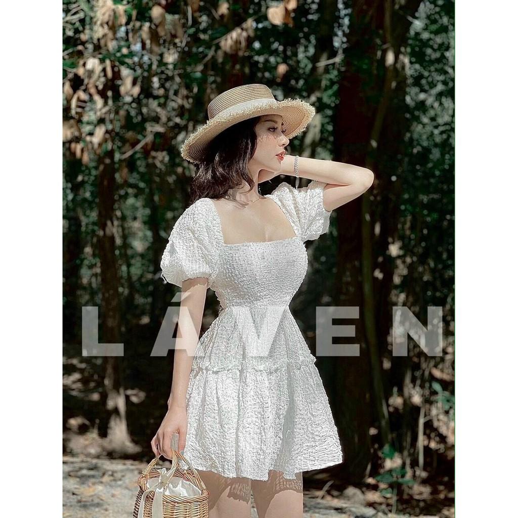 Đầm xòe nhún tầng có mút ngực xinh xắn Rose Fashion