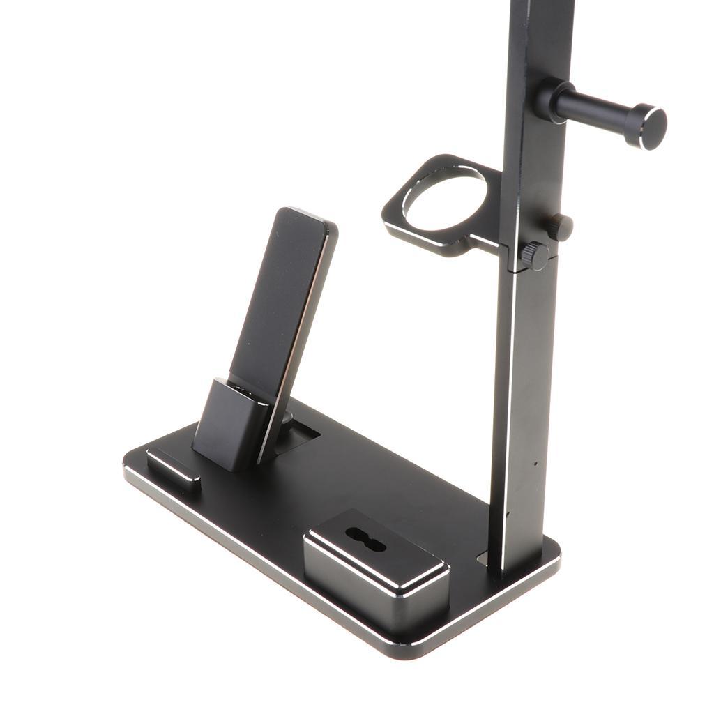 6 In 1 Aluminium Charger Stand Charging Dock for Apple Watch 1/2/3 Black