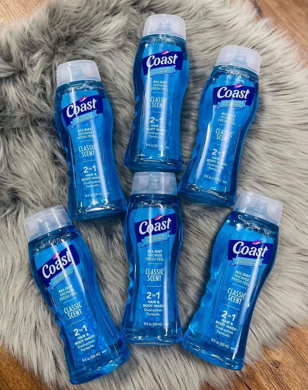 THÙNG 6 CHAI SỮA TẮM GỘI 2IN1 COAST 532ML