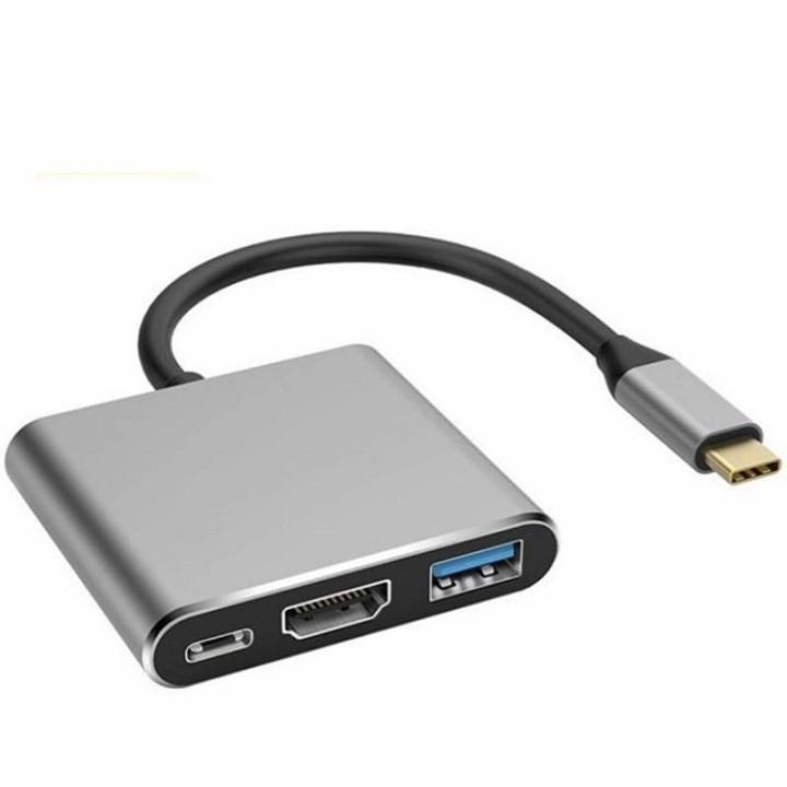 Hub chuyển đổi USB Type-C Sang USB 3.0/HDMI-Type C (Bạc)