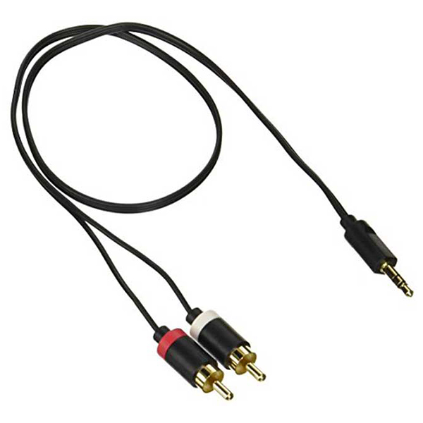 Cáp AV Chuyển Đổi 3.5φ - 2xRCA 0.5m Elecom DH-MWRN05 - Hàng chính hãng