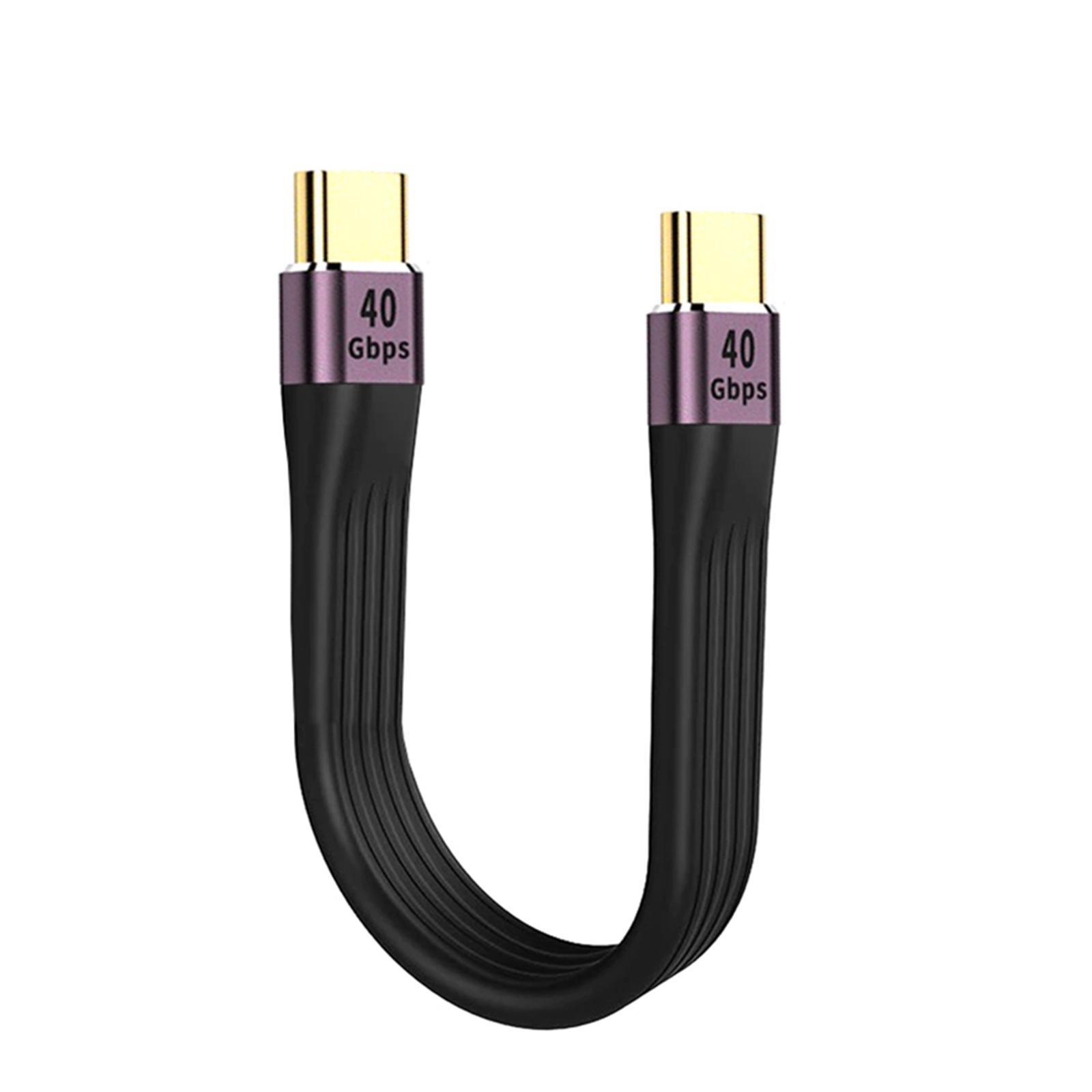 Short USB C Cable 100W 0.5ft 8k for 4/3 Docking