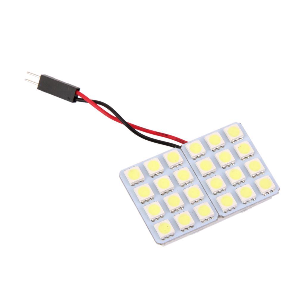Car Interior LED 24SMD Panel T10 Dome Bulb BA9S Festoon Trailer Light White