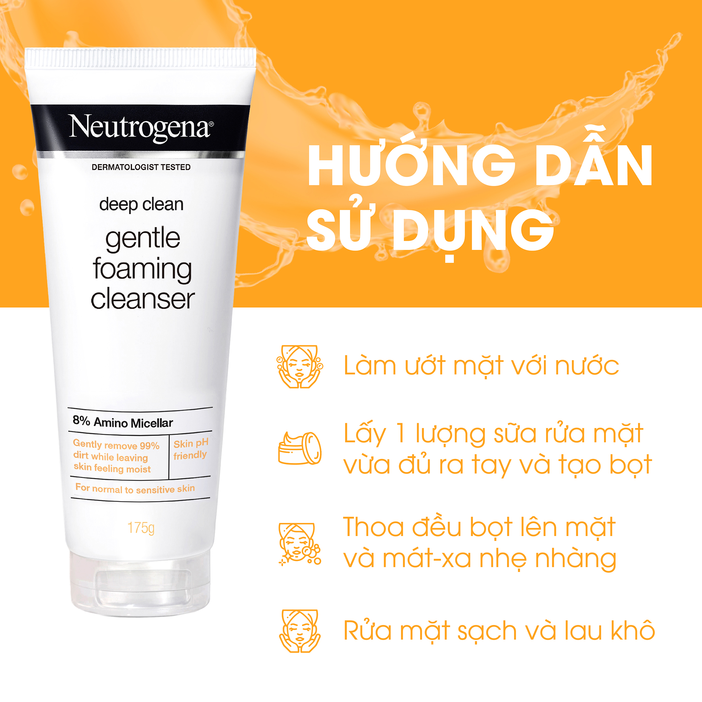 Hình ảnh Sữa Rửa Mặt Neutrogena Làm Sạch Sâu Và Kiểm Soát Nhờn