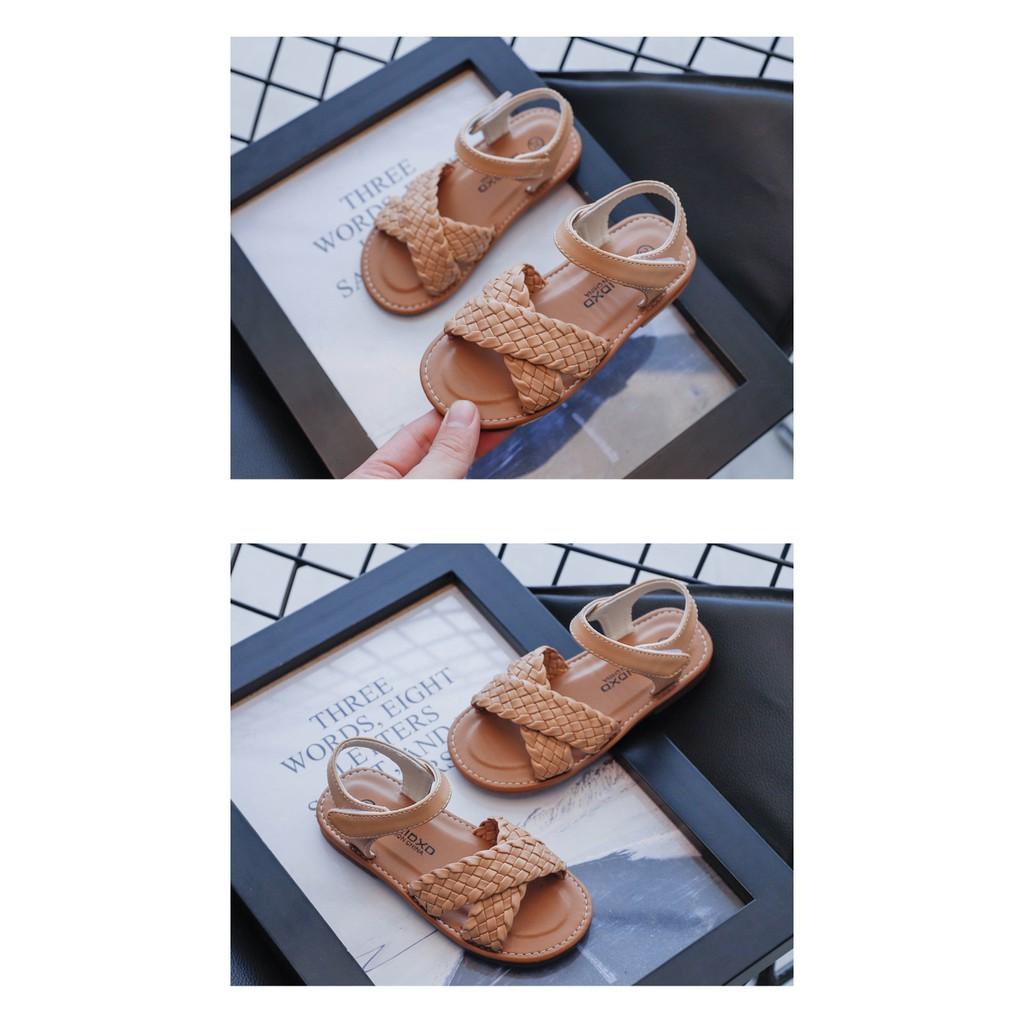 sandal bé gái size 23-34 đan X êm chân