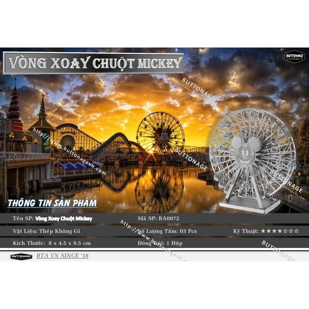 Mô Hình Lắp Ráp 3d Vòng Xoay Chuột Mickey