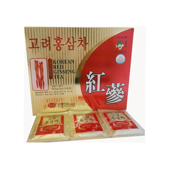 Combo 2 Hộp thực phẩm chức năng Trà hồng sâm Kgs Hàn Quốc 150g (3gr x 50 gói)