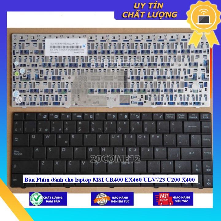 Bàn Phím dùng cho laptop MSI CR400 EX460 ULV723 U200 X400  - MÀU TRẮNG - Hàng Nhập Khẩu New Seal