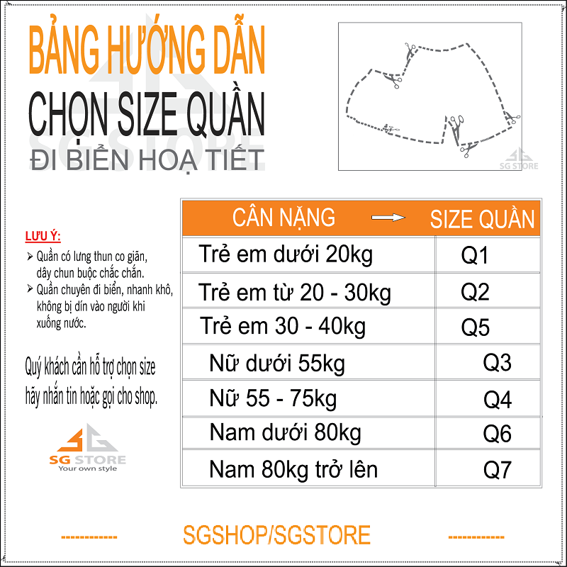 Quần đi biển nam nữ cặp đôi nổi bật quần đùi kiểu short ngắn mặc gia đình hội nhóm vải gió nhanh khô QDB06 | SG