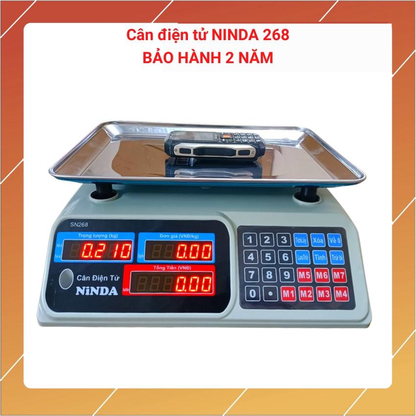 cân điện tử NINDA 268 ( 30kg/5g ) dùng cho bán hàng hoa quả,trái cây..