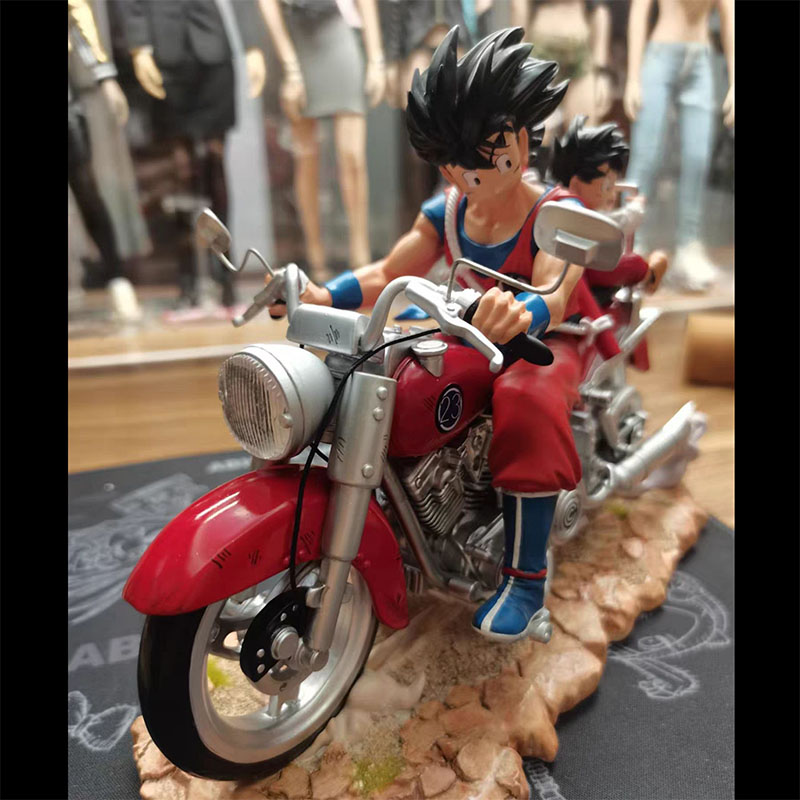 Mô hình songoku lái moto hàng đẹp siêu nét - mô hình dragoball