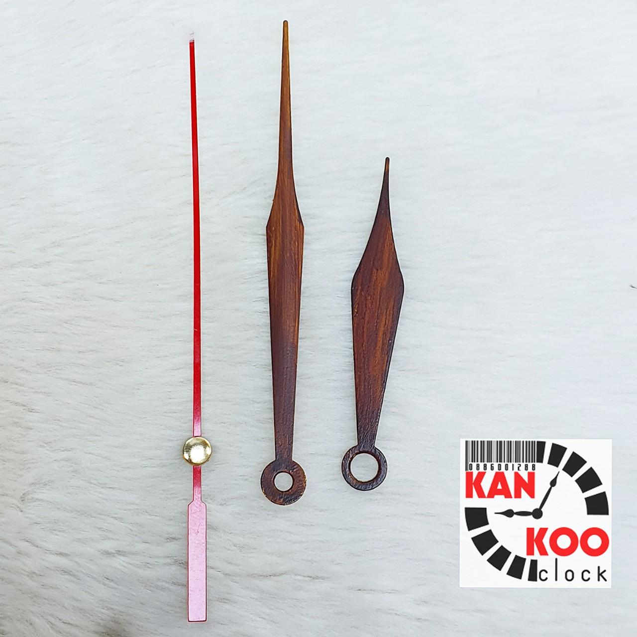Kim đồng hồ treo tường cao cấp màu gỗ phù hợp mặt đồng hồ 25cm đến 32cm