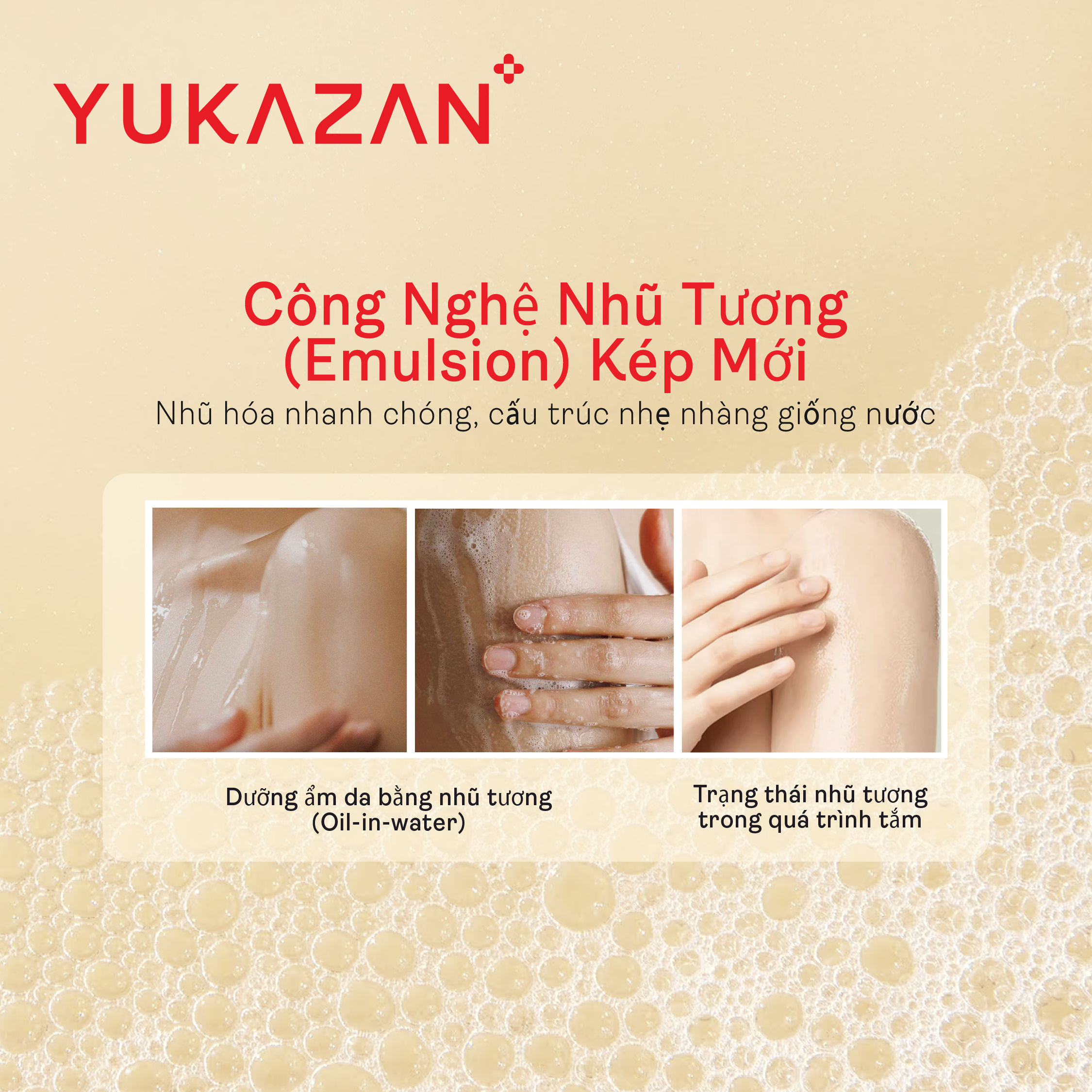 Dầu Tắm Yukazan Purification 55% 100ML - Tinh dầu hoa chuông xanh, olive và bơ hạt mỡ dưỡng ẩm giúp da mềm mịn