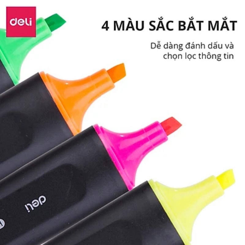 Bộ sưu tập 4 màu bút nhớ dòng Deli - ES600