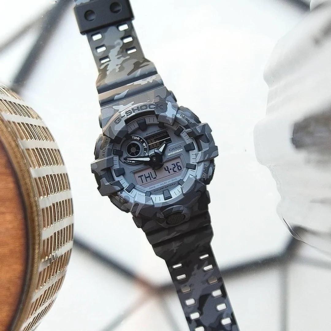 Đồng Hồ Nam Dây Nhựa Casio G-Shock GA-700CM-8A Chính Hãng - GA-700CM-8ADR