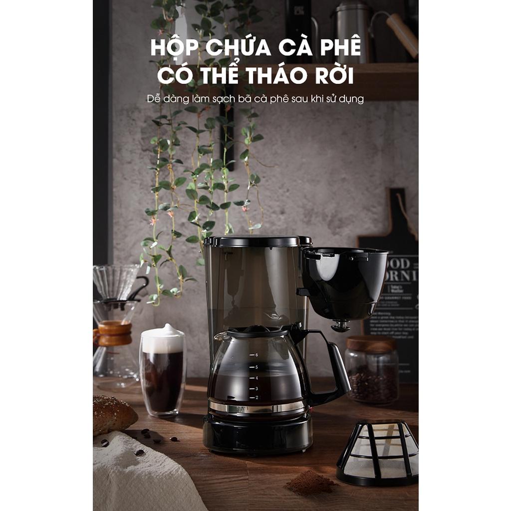 Máy Pha Cafe Tự Động SAMONO SW-CMB06B Dung Tích 750ml Đa Chức Năng Nhỏ Gọn Phù Hợp Cho Gia Đình - Hàng Chính Hãng