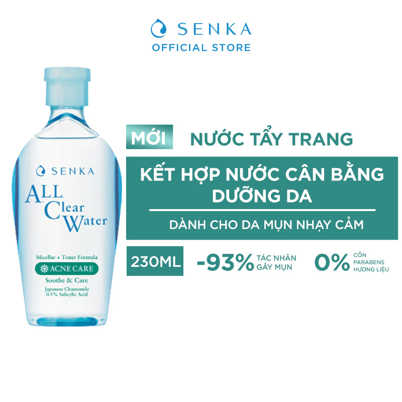 [Made in Japan] Nước tẩy trang ngừa mụn Senka 230ml